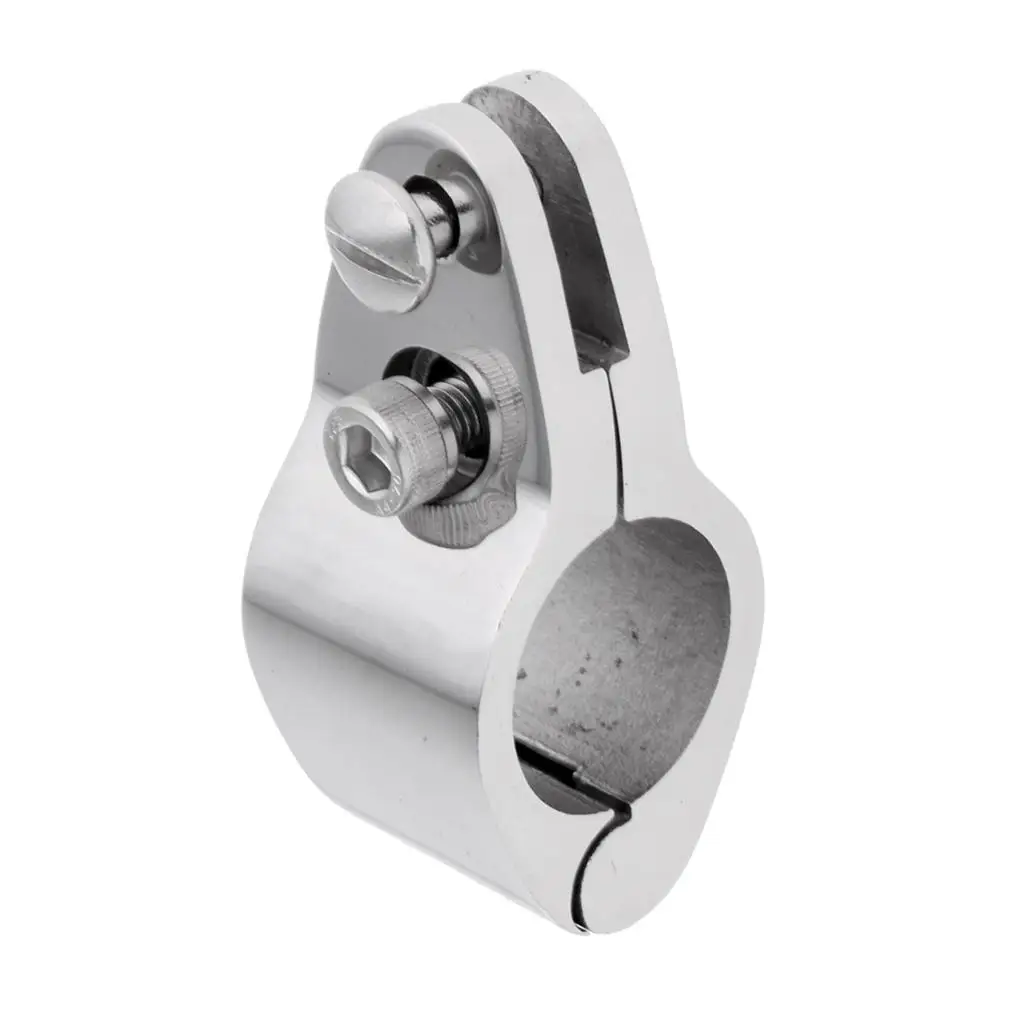 22mm Boat Cover Tube Clamp 316 Stainless Steel Canopy Fitting Strong Marine Hardware for Rail Mount Use