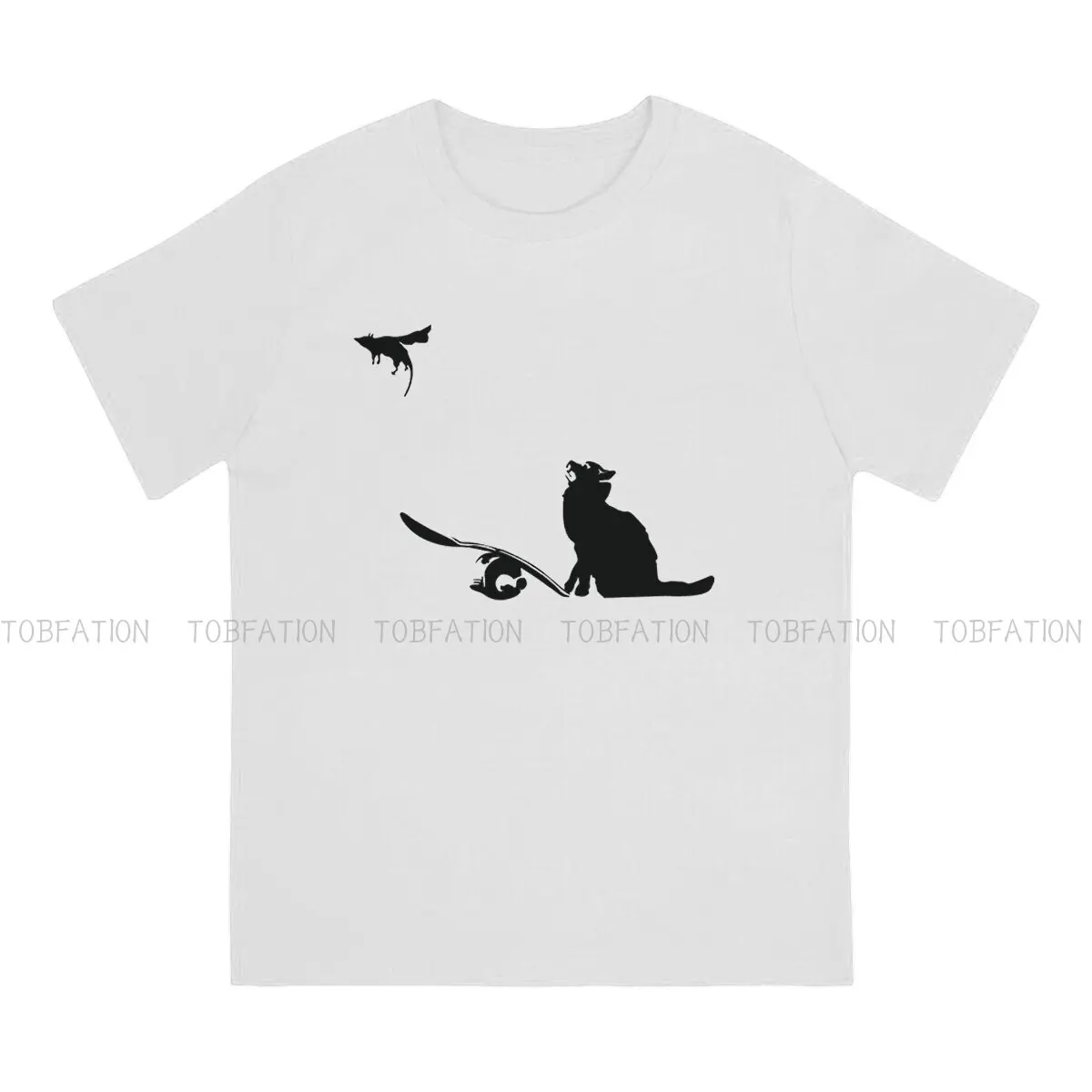 Cat And Super Mouse  Style TShirt Banksy Graffiti Street Artist Comfortable Hip Hop Gift Idea  T Shirt Short Sleeve Hot Sale