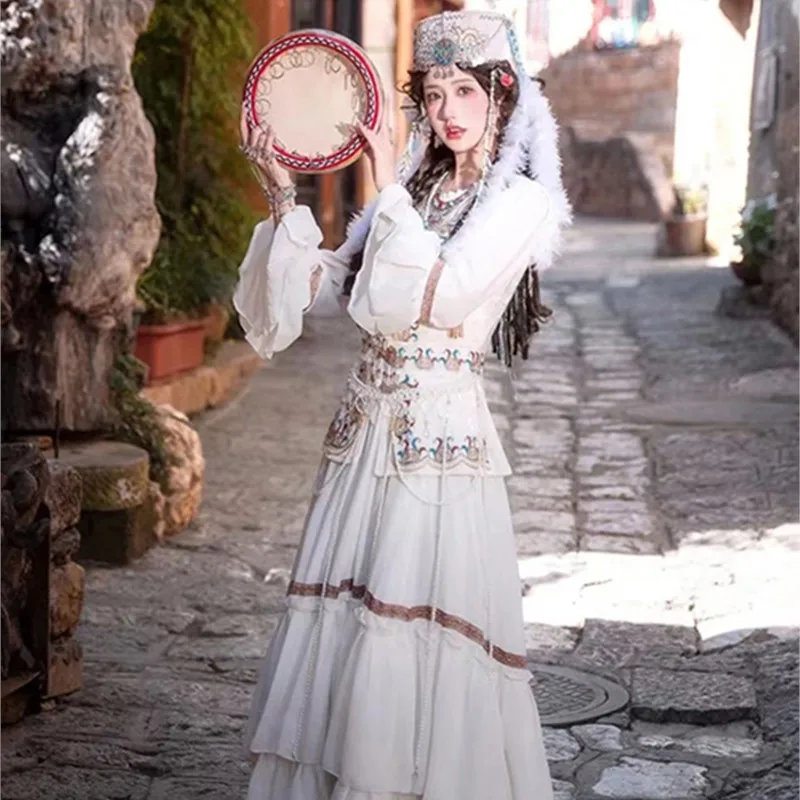 Girl Uighur Style Western Shooting Trip Shoot Clothes for Women