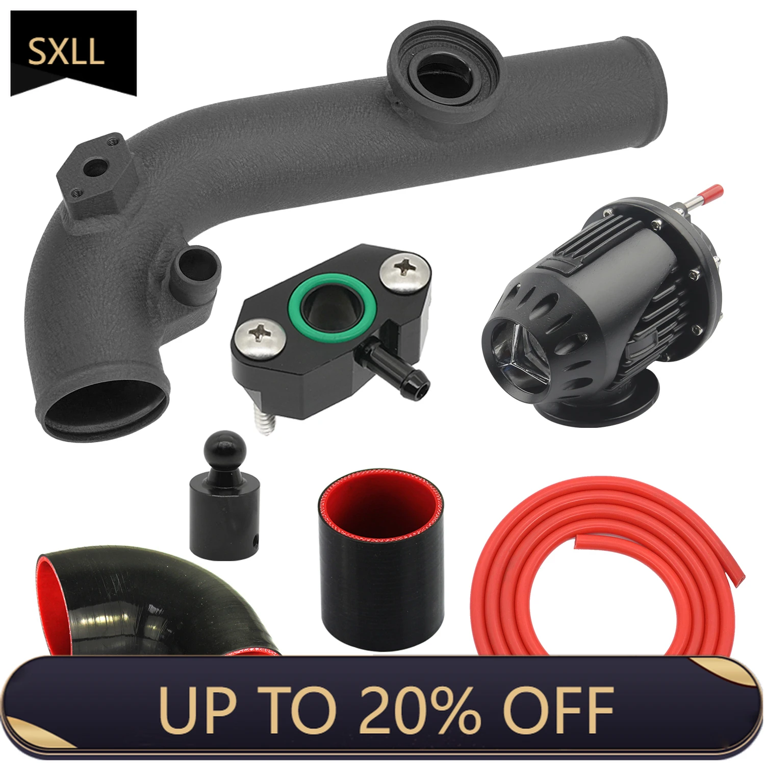 

SXLL Turbo Charge Pipe with Blow off Valve BOV Kit for VW Golf GTI MK7 EA211 Engine Passat Jetta A1 A3 Seat Leon Skoda 1.2