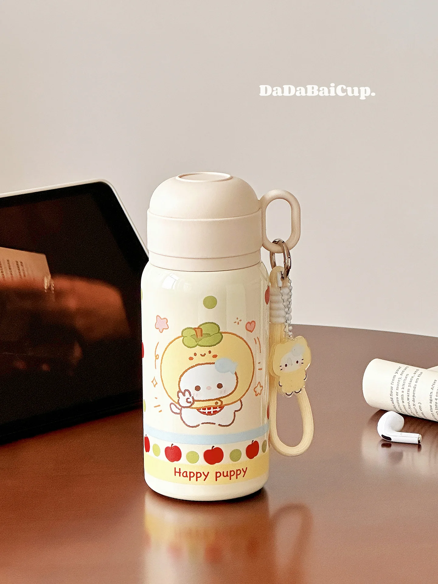 

Cute Dog Children's Thermal Cup 36 Stainl Steel St Cup Girls High Aesthetic Value Student Water Cup with Lid