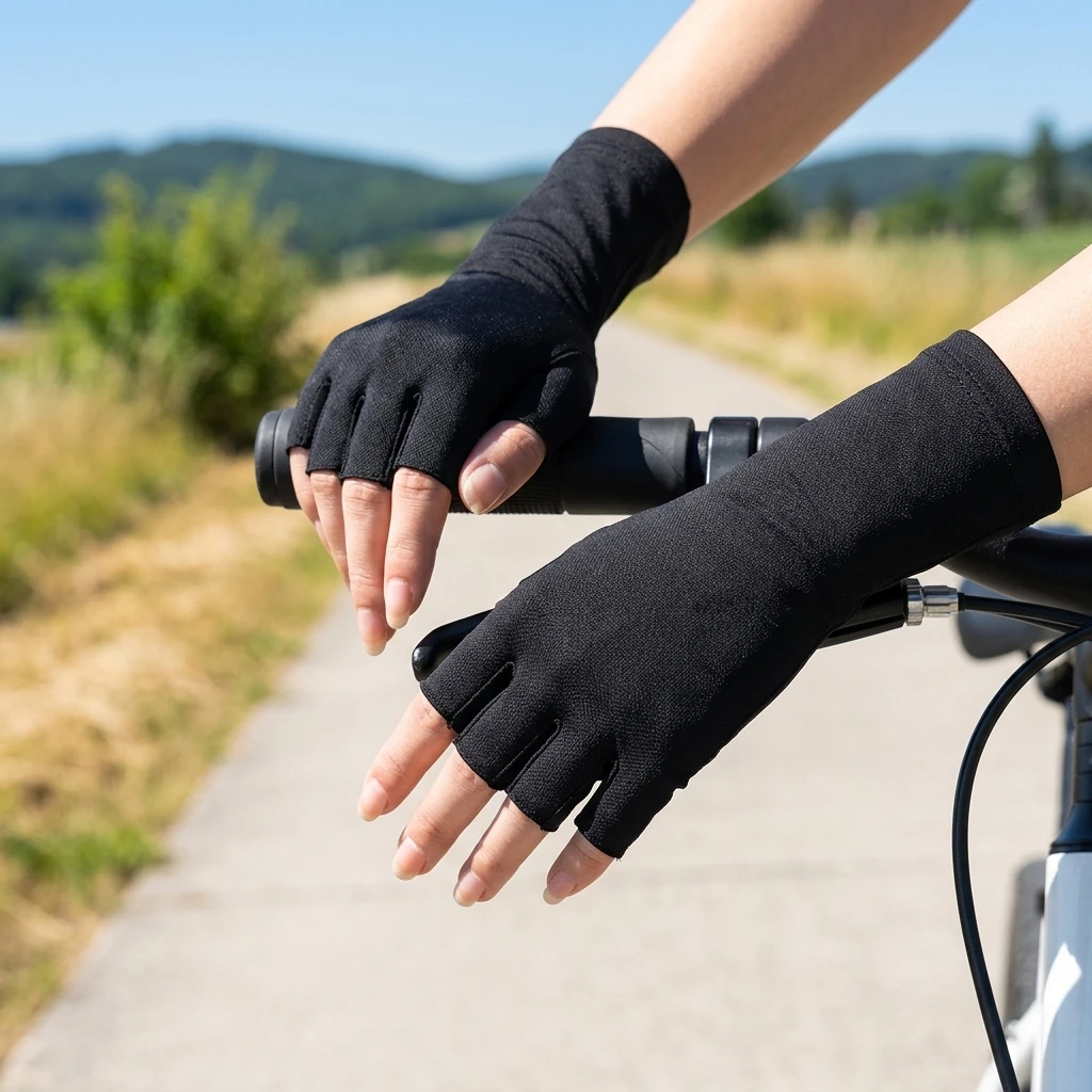 Summer Sunscreen UV Protection Multicolor Gloves Women Sunscreen Gloves Fingerless Gloves Woman Driving Glove Female Touchscreen