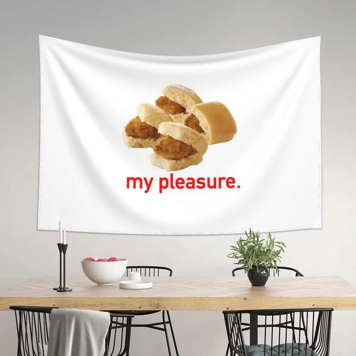 

Chick-Fil-A Minis Tapestry Home Decor Aesthetic Wall Hanging Decoration Home Tapestry