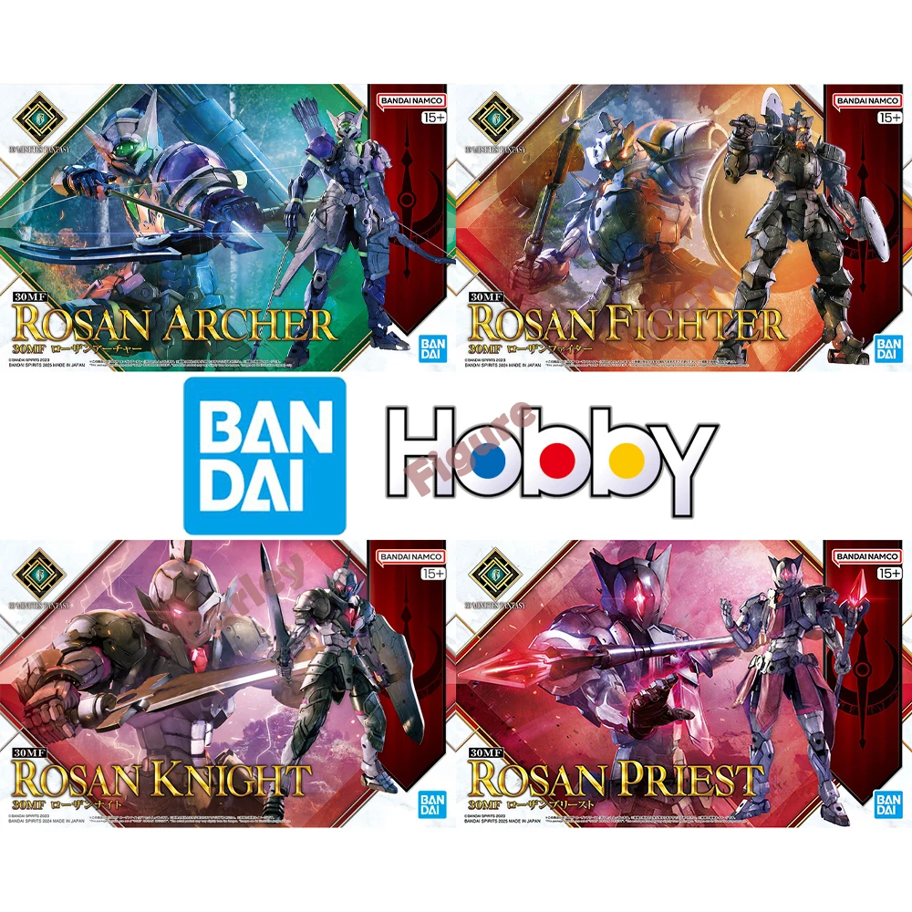 BANDAI Op Voorraad Originele 30 MINUTEN FANTASY-Rosa Archer, Rosar Priest, de Vechter van Rosa, Ridder Rosa Anime Figuren Actie Speelgoed