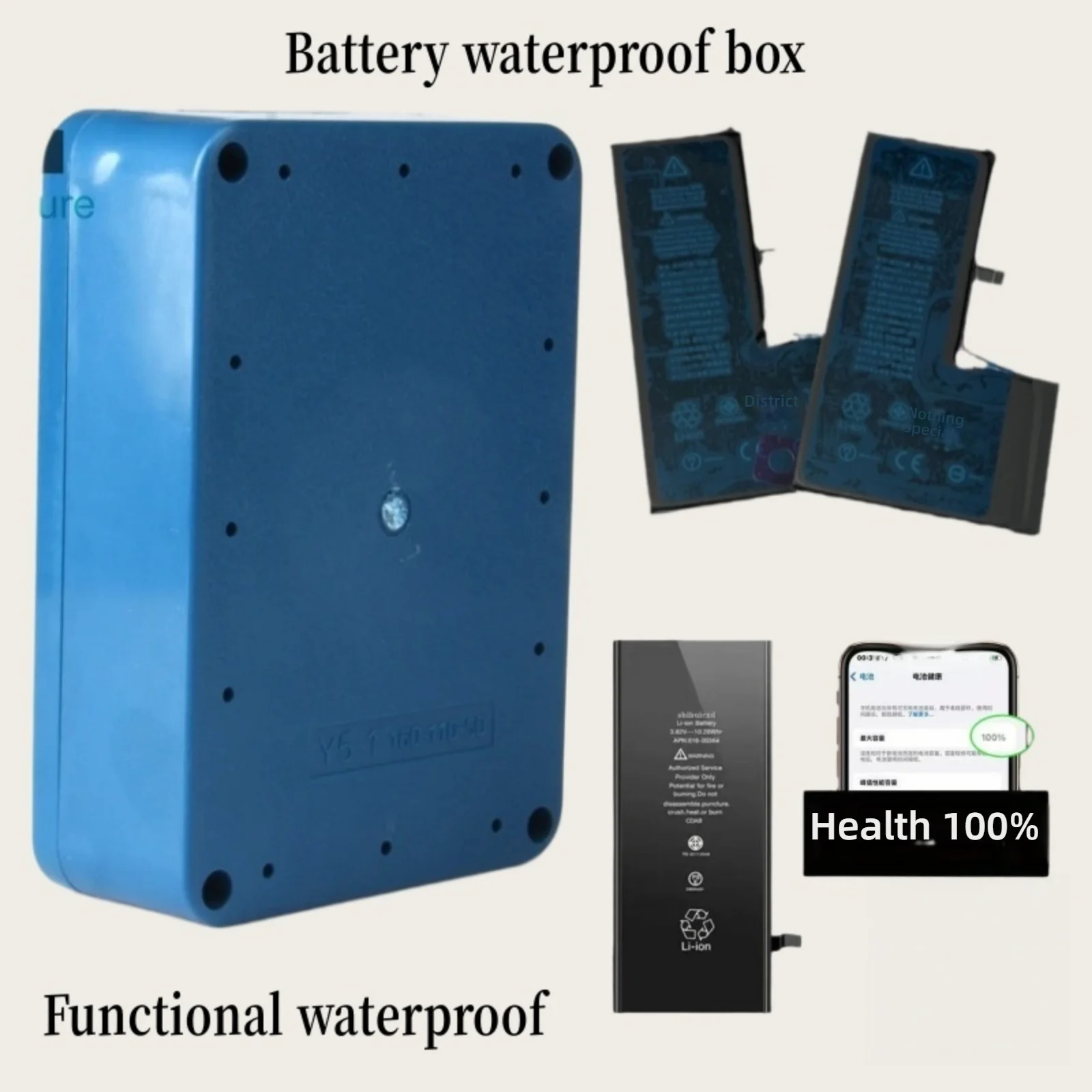 Battery Storage Box 18650 Power Bank Case Box Holder Leads With 1 Slots For Metal Detector USB Power Soporte Celular Organizer