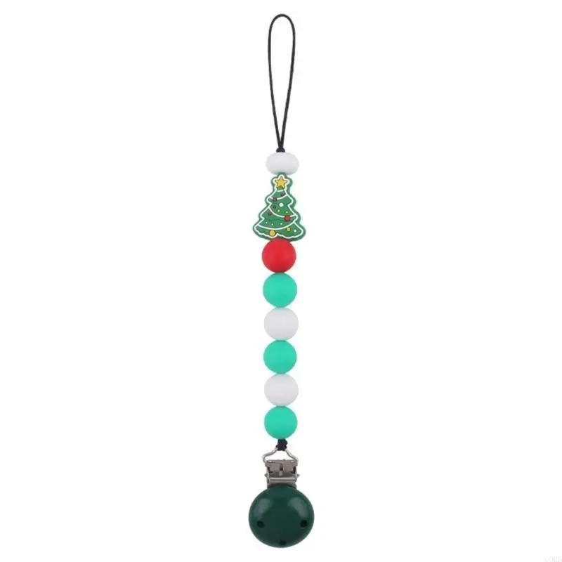 CORB Baby Soother Chain Pacifier Holder Silicone Beads Pacifier Strap Teether Toy