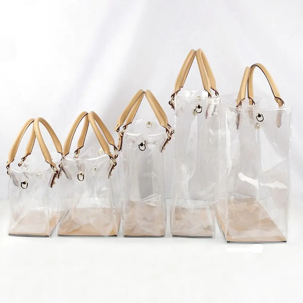 Clear PVC DIY Tote Bag Handbag Making Kit Handmade Gift Bags Craft Accessories Tool Set Birthday Holiday