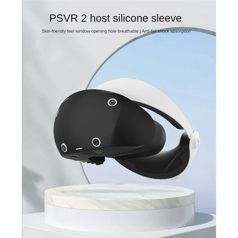 For PS VR2 Helmet Full Package Silicone Portable Protective Cover PS VR2 Protective Shell Accessories, White LYZ