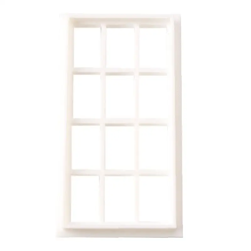 ⭐ QUENTE ❗   1/12 casa de bonecas simulação moldura de janela de madeira modelo casa de bonecas móveis decoração casa de bonecas micro cena acessórios