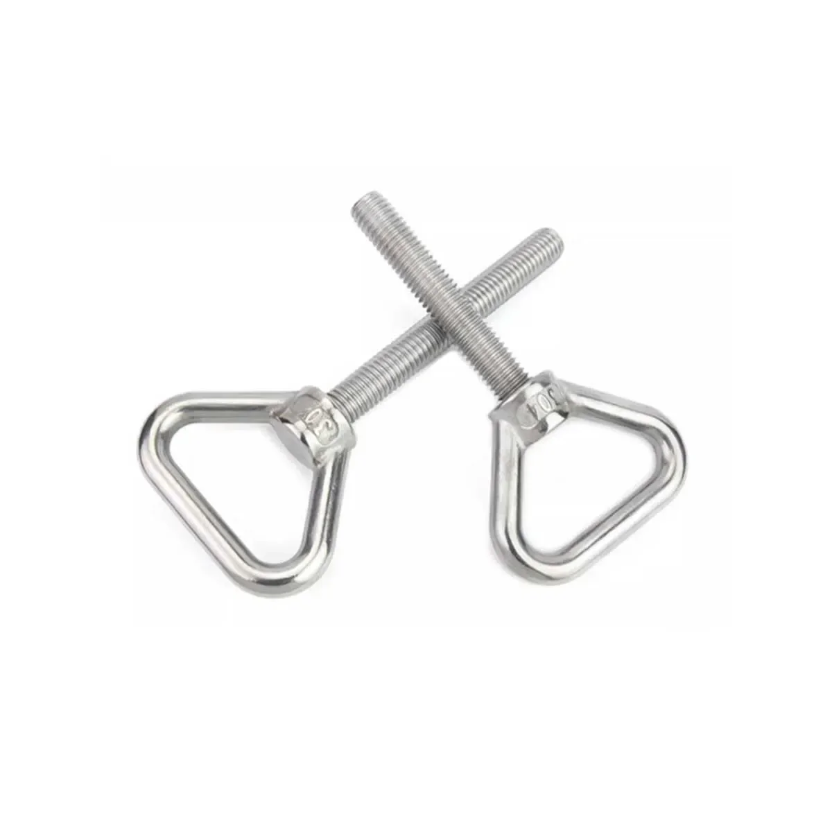 304 Stainless Steel Triangular Lifting Ring Screw, Welded Load-Bearing Fastener M8M10M12