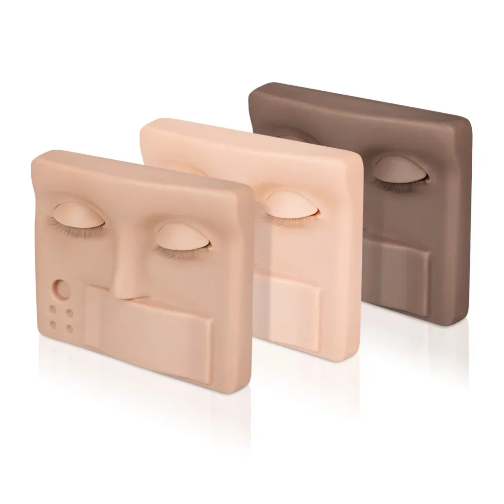 

1pcs Eyelash practice skin With Removable Replacement Eyelids Kit Training Grafted Eyelash Practice Head Model Supplies makeup