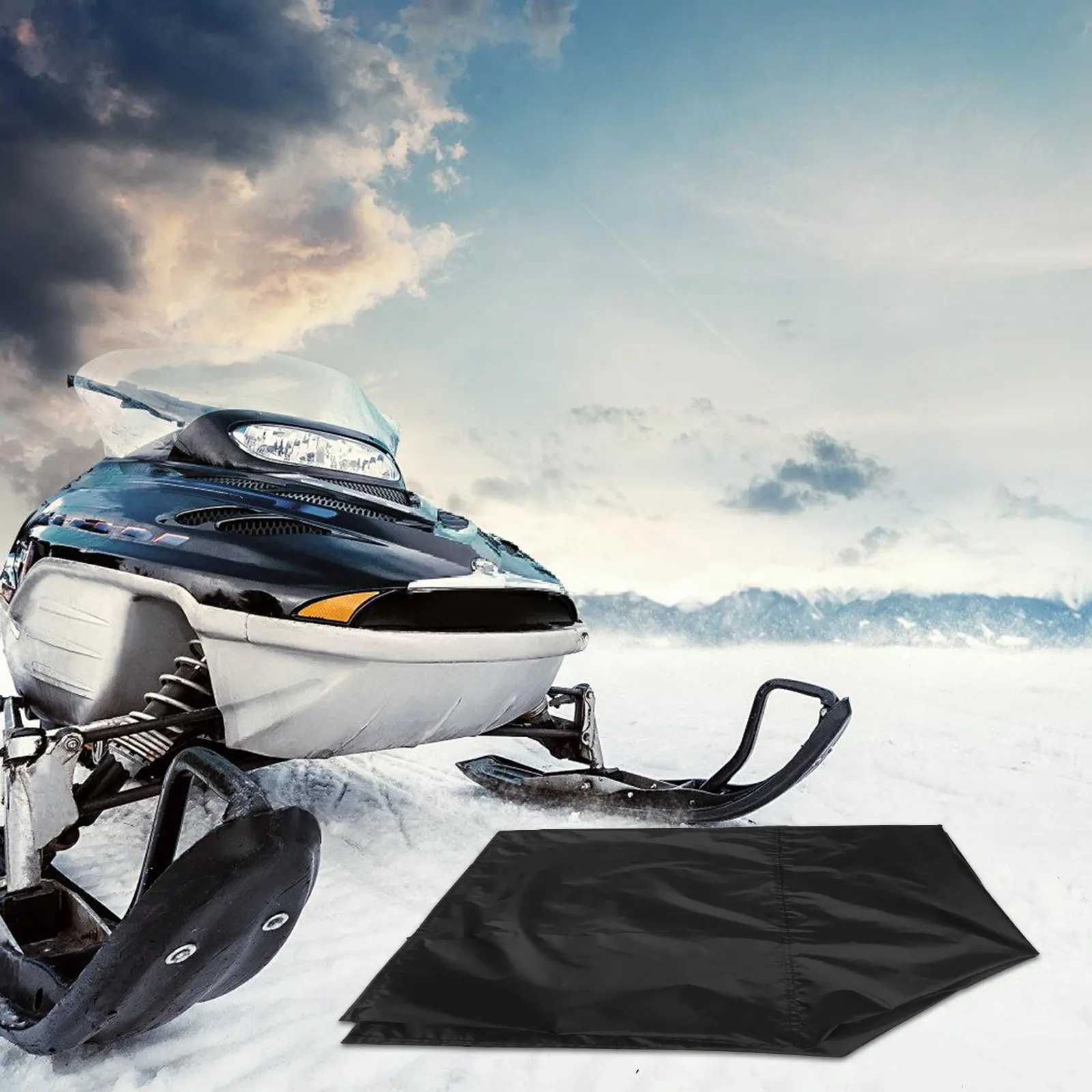 

Universal Snowmobile Cover Heavy Duty Waterproof Winter Protective Accessory for Ice Fishing Outdoor Travel Storage Sled Ski
