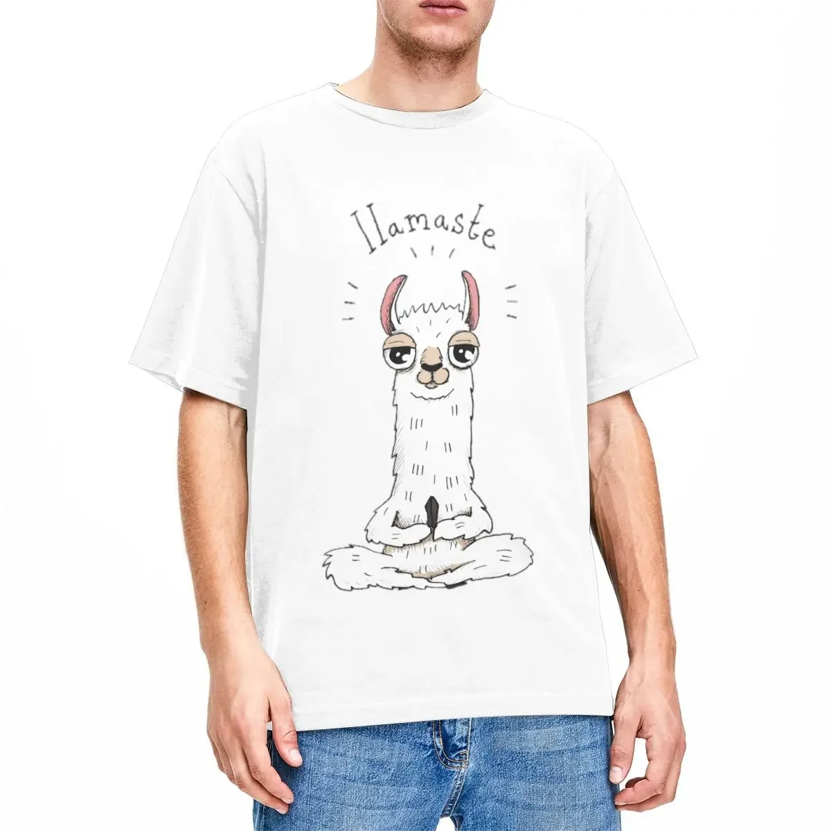 Мужская и женская забавная футболка с рисунком из 100% хлопка, с коротким рукавом и круглым вырезом