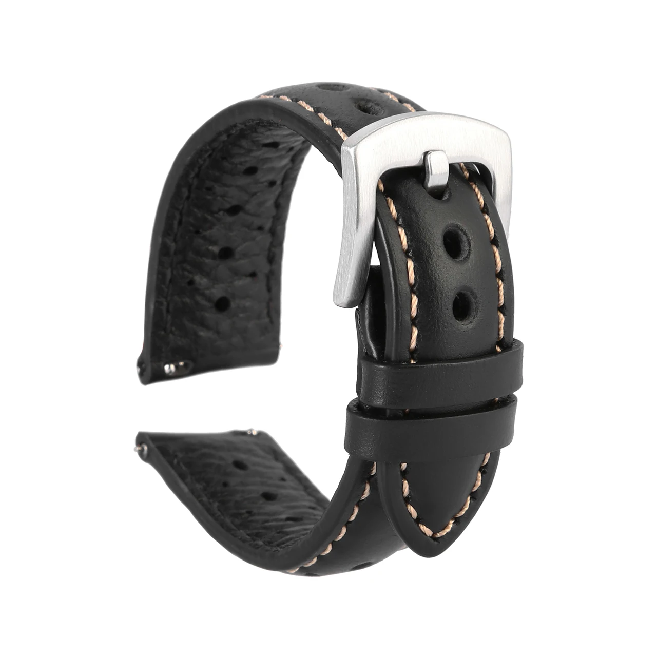 Handmade Cowhide Breathable Watch Band 18mm 19mm 20mm 22mm Men Women Oil Wax Genuine Leather Strap Watchband Accessories