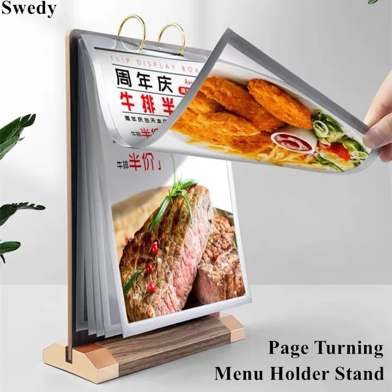 

Набор из 3 акриловых держателей для меню формата А5 (148x210 мм) для ресторанов, подставки для этикеток, рекламных плакатов и флаеров