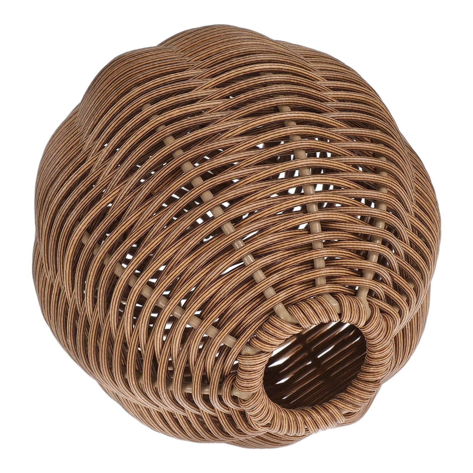 

Woven Flower Vase Imitation Rattan Plastic Wicker Basket For Home Decor Centerpiece Dried Flower Holder Boho Farmhouse
