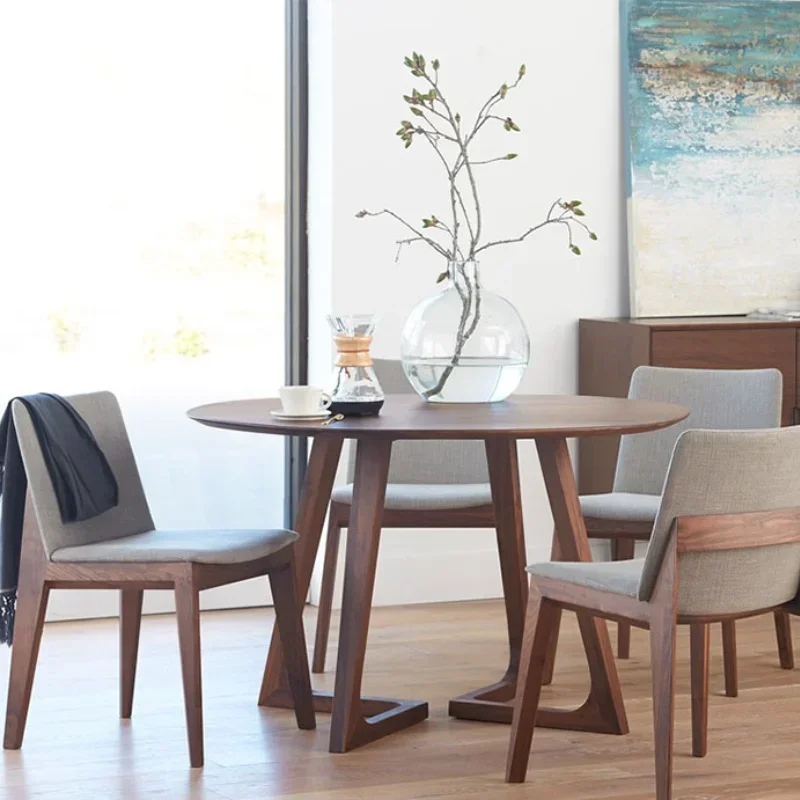 Nordic Round Table Solid Wood Table Family Small Table Living Room Simple Modern Dining