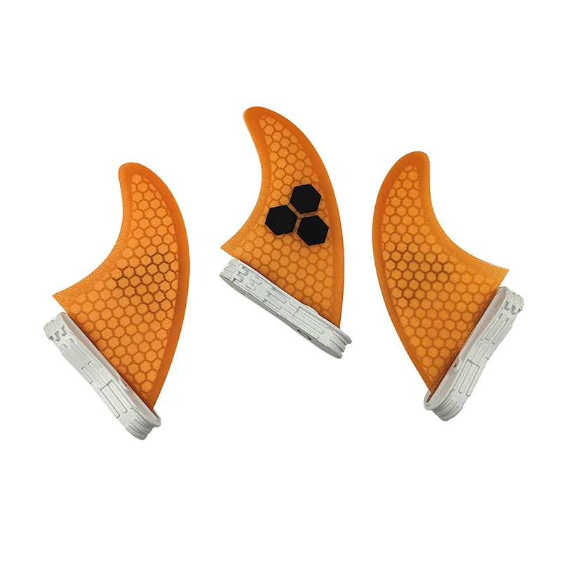 

Surfboard Fin UPSURF FCS 2 Fin G7 Size Orange Color Double Tabs 2 Fin 3pcs per set Honeycomb Fiberglass Surf Fins