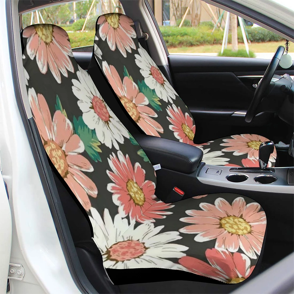 

Floral Daisy Sunflower car accessories Front Seat Covers Set of 2 for Vehicle Car SUV Truck Van Seat Protector