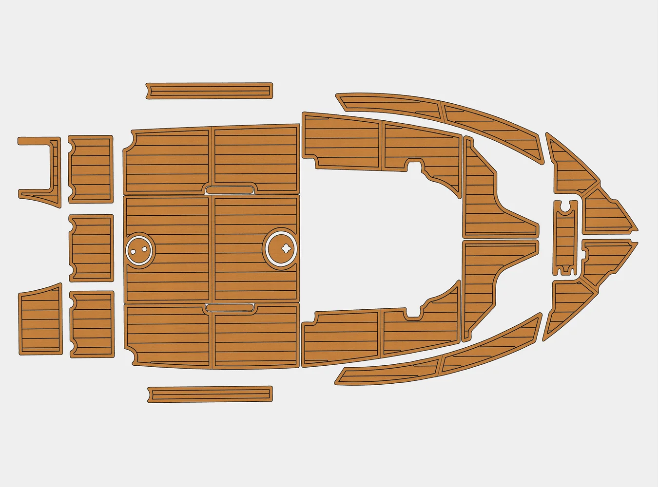 

2016 Sea Hunt 225 Ultra 1/4 "6 мм Eva Faux Teak Deck Серфинг Лодка Рыбацкая лодка Мотоцикл Hurts сувенир Нескользящий коврик Морской пол