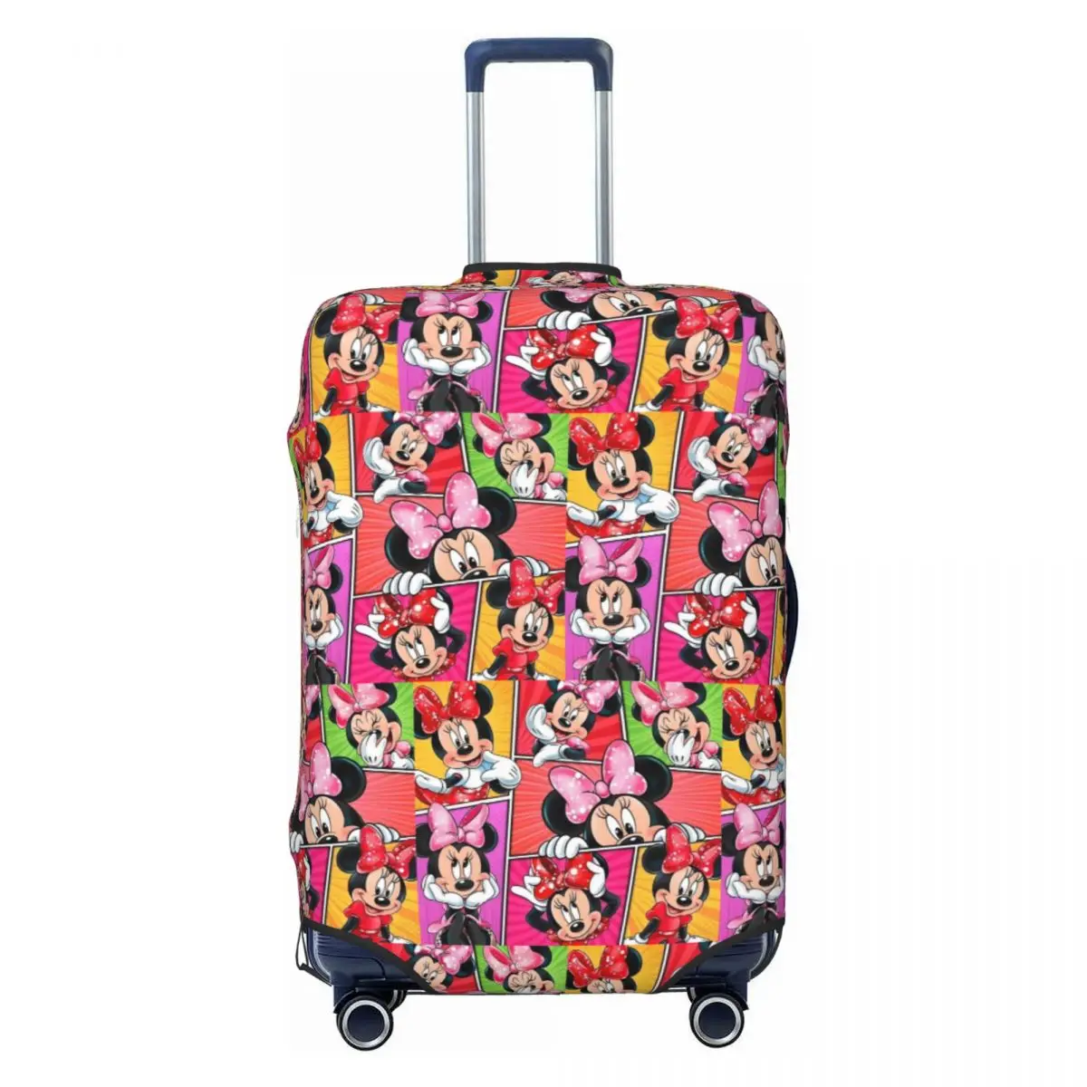 

Custom Funny M-Minnies Cartoon Comic Luggage Cover Protector Elastic Anime Travel Suitcase Covers
