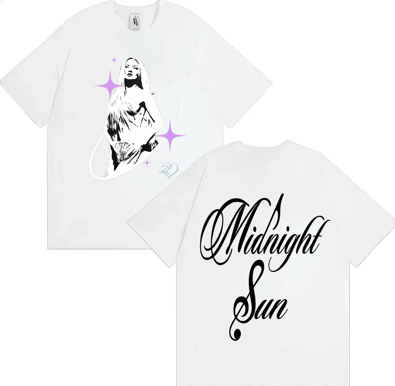 

Streetwear Harajuku Graphic T-shirt Singer Midnight Sun Pop Music Aesthetics Summer Print Pure Cotton Short-sleeved