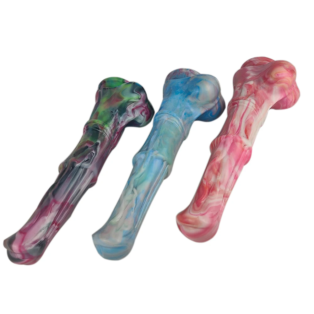 FAAK Colorful Horse Dildo With Suction Limited Edition Diy Random Color Silicone Sex Toys For Women Only 1pcs For Each Color