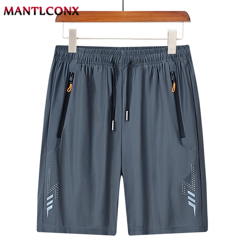 2024 New Summer Men\'s Shorts Quick Dry Gym Fitness Training Running Sports Shorts Men Elastic Workout Short Pants with Pockets