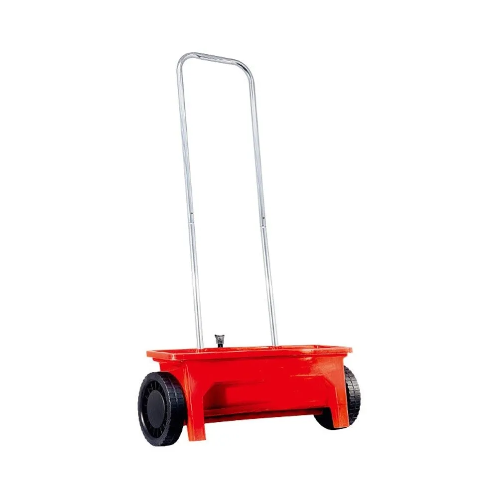 12L Manual Push Seed Spreader Walk Behind Drop Seeder for Lawn & Garden Adjustable Row Spacing Perfect for Vegetable