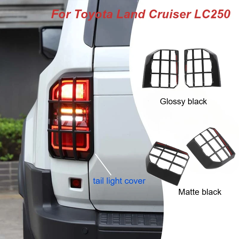 

For Toyota Land Cruiser LC250 tail light cover Headlight protective mesh cover tail light 2024 Prado modification accessories