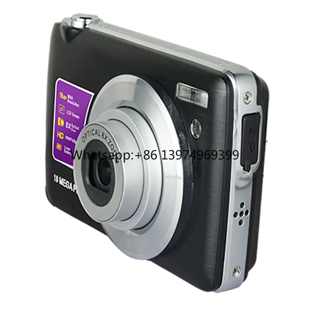 Full hd 1080p Digital Cameras Popular Christmas Gift Camera With 18 Mega Pixels Support SD Card up to 32GB