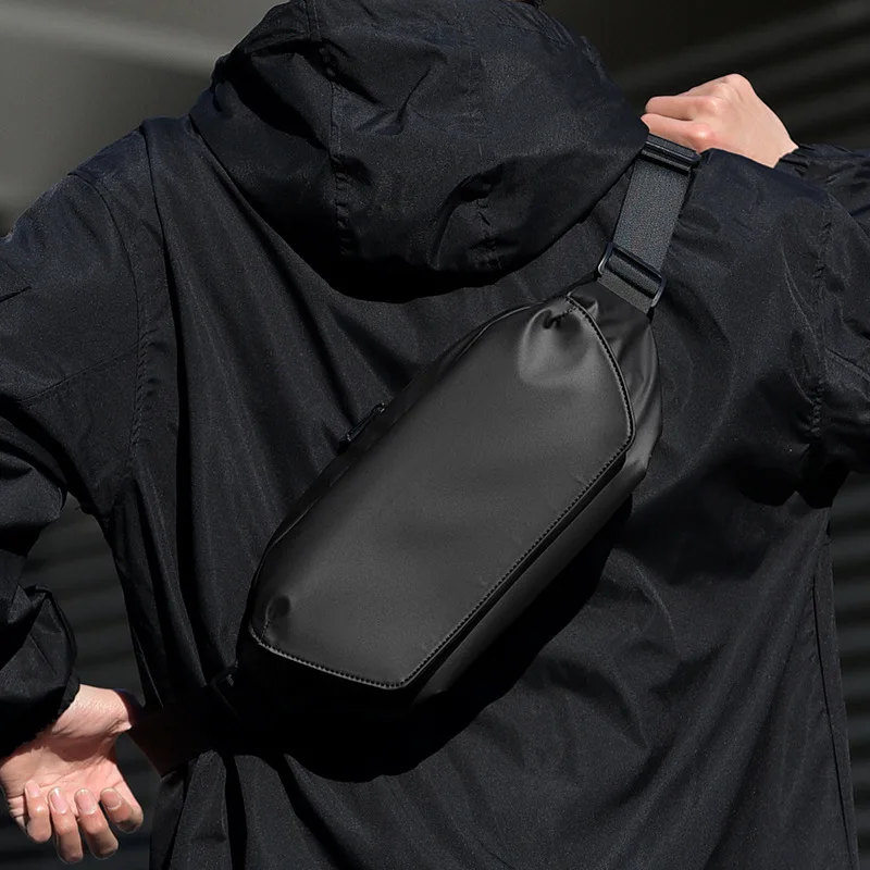 

Men's waterproof shoulder backpack magnetic suction buckle multifunctional lightweight commuting senior men's crossbody bag