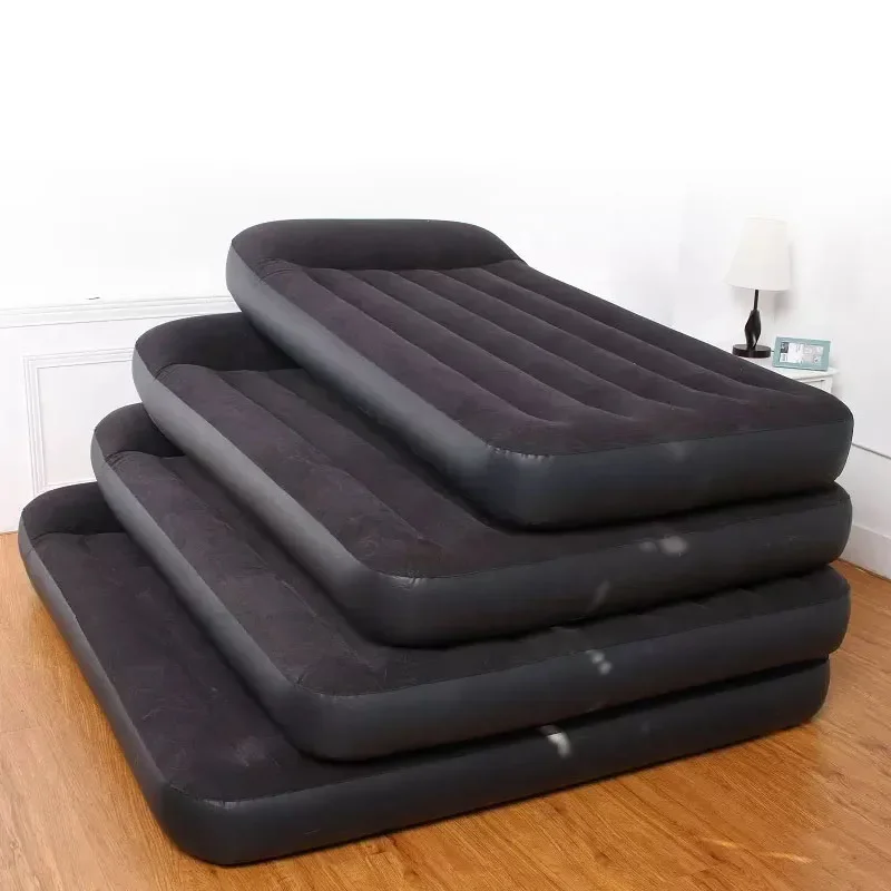 

Thickened Outdoor Air Mattress Household Increase Flocking Lunch Break Inflatable Mattress
