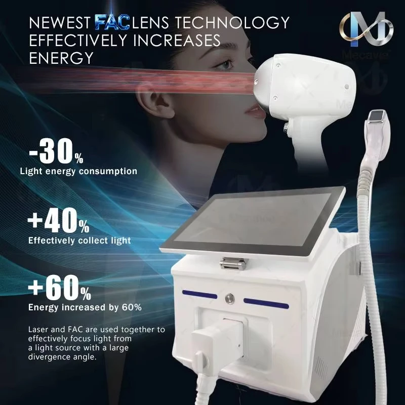 

4000 Вт 2026 портативный 4 волна ледяной титан профессиональный 808 нм диодный лазер для удаления волос на теле и лице с ЖК-ручкой косметические инструменты