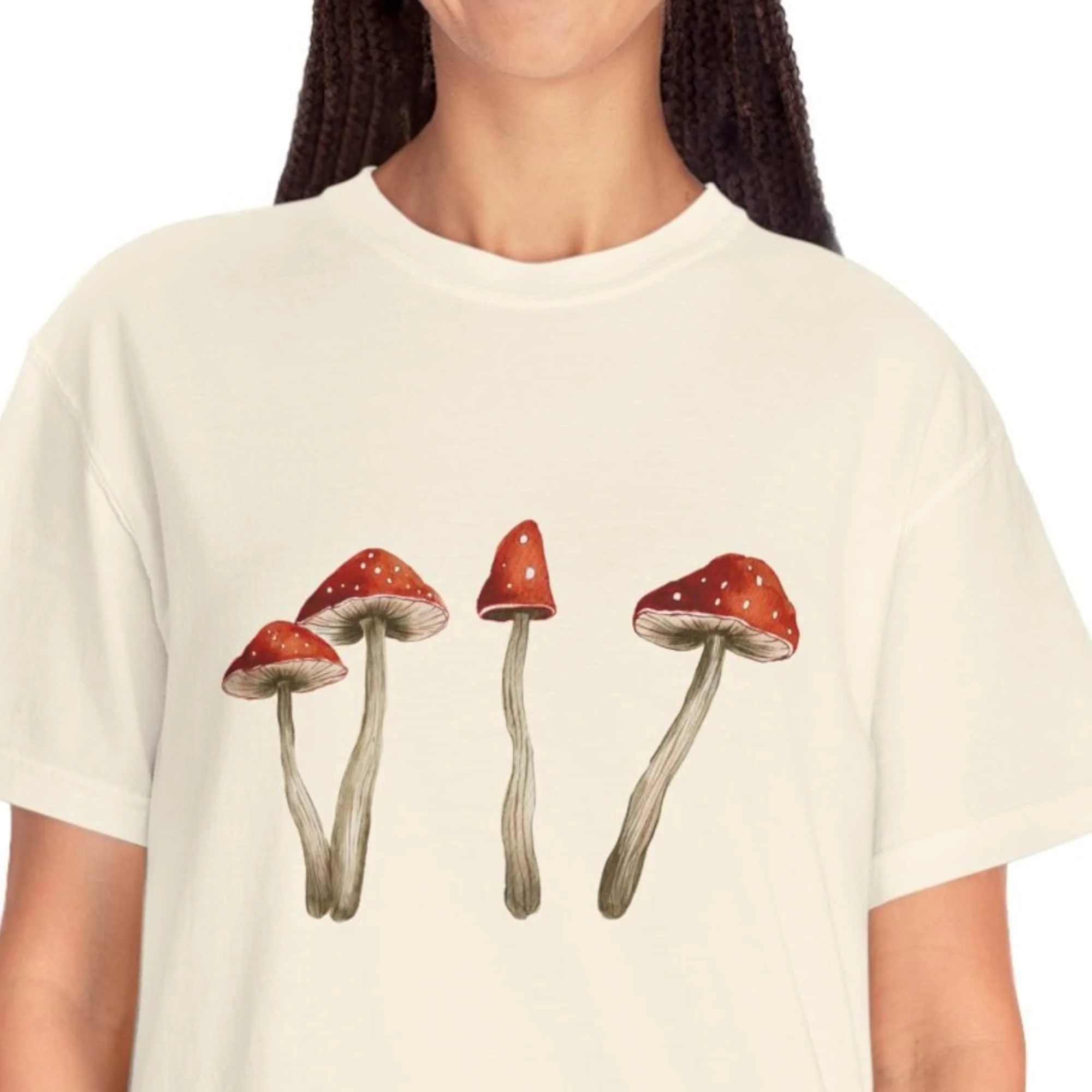 Magic Mushroom Botanical Shirt Aesthetic Mushroom Cottagecore Nature Lover Fungus Cottage Core Goblincore Fairycore Naturecor