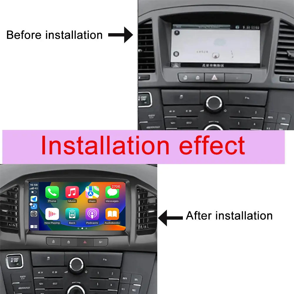 For Opel Insignia 2008 - 2012 for Buick Regal 2009 - 2013 Carplay Car Radio Multimedia Player GPS Navi DSP Stereo Split Screen