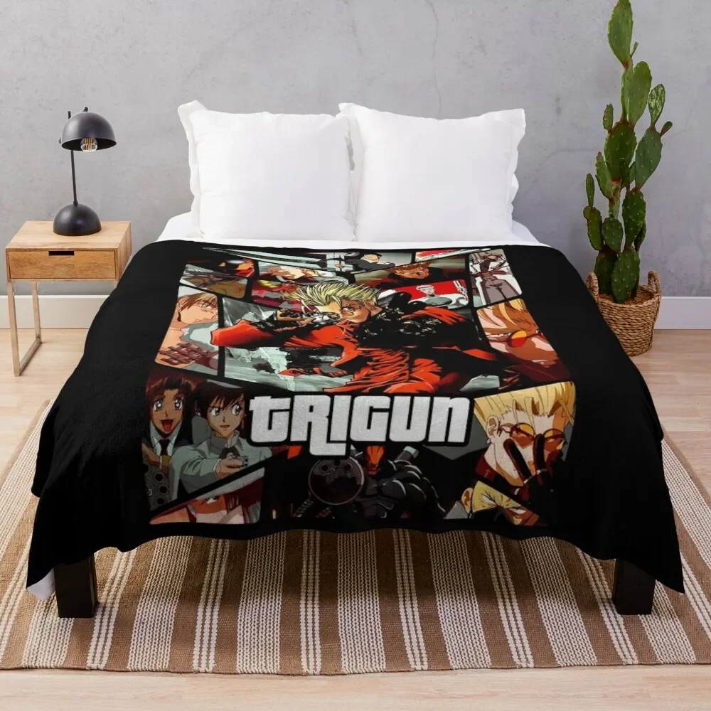 

Trigun ultimate anime poster Poster Throw Blanket Ultra Plush Cozy Blanket for Napping Sleeping
