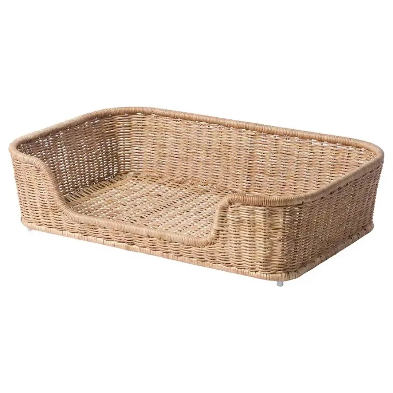 

Luxury small pet nest furniture mat high quality rattan cat dog bed environmental protection household