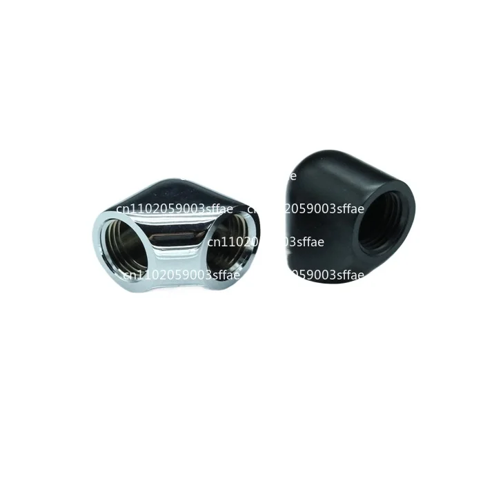 5Pcs computer water-cooled SNWT-B90 double inner 90-degree elbow reversing adapter seat G1/4 thread