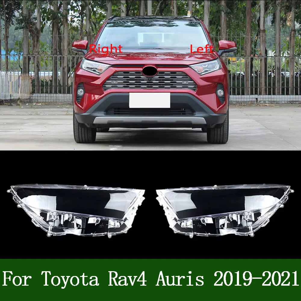 

For Toyota Rav4 Auris 2019 2020 2021 Transparent Headlight Cover Headlamp Shell Clear Lens Plexiglass Replace Original Lampshade