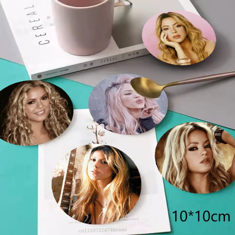 Singer S-Shakira Wooden Coaster Set, A Must-Have For Holiday Parties, Suitable For Bars, Offices , Size 10cm X 10cm