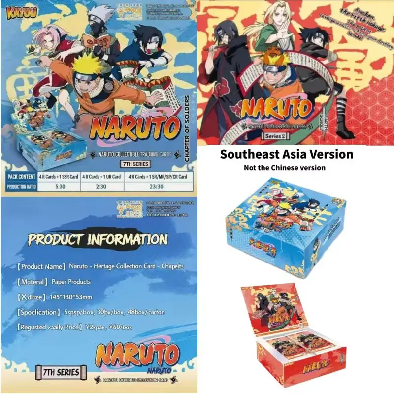 Kayou Official Naruto Cards Tier 4 Wave 7 Chapter of The Array Booster Box & Earth Scroll Series 2 Cards Southeast Asia Version view 2
