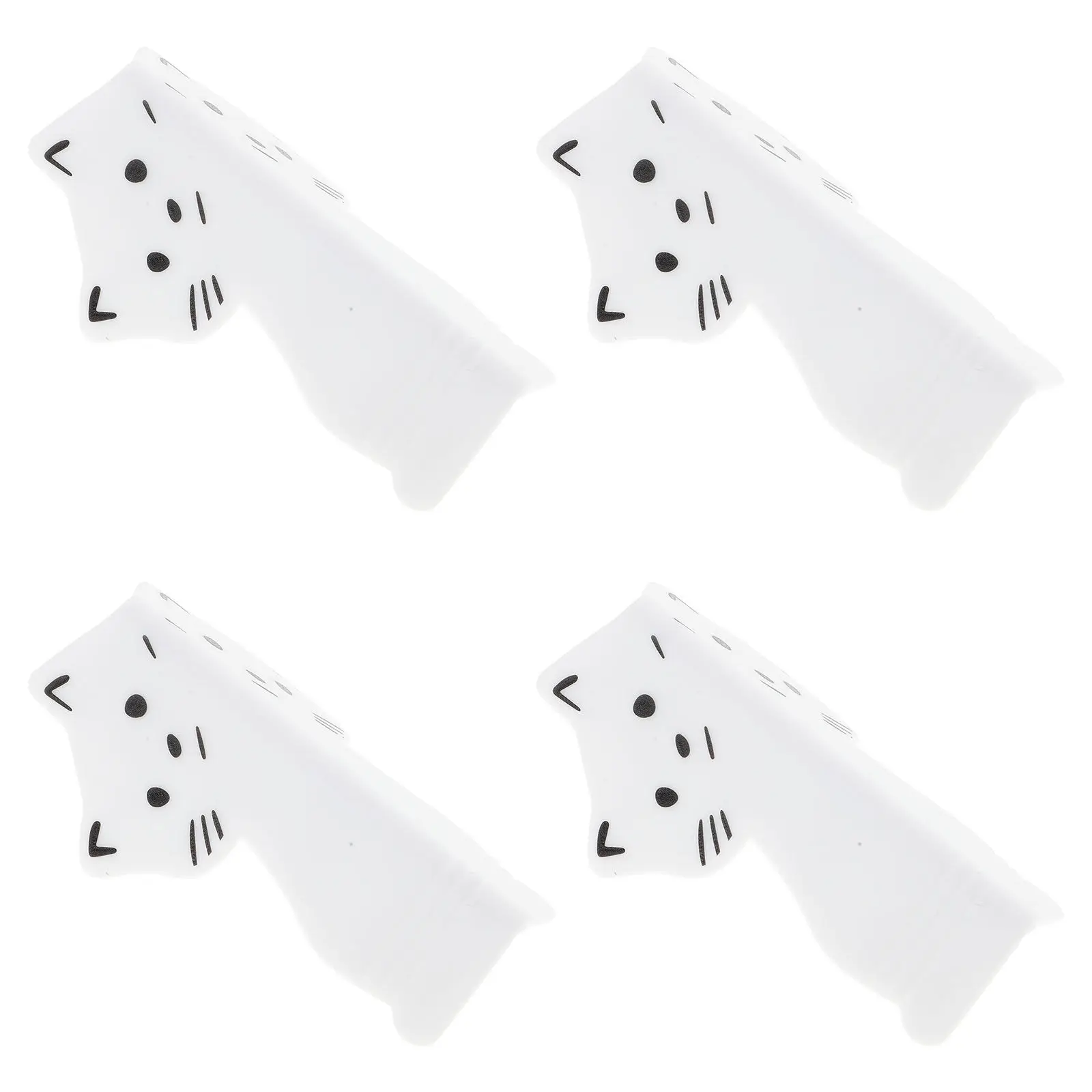 

4Pcs Silicone Cat Corner Guards for Furniture Walls Baseboards - Soft Flexible Baby Proof Edge Protector with Self Adhesive