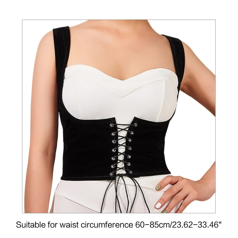 Gợi Cảm Áo Underbust Nữ Gothic Corset Đường Cong Shaper Người Mẫu Áo Ngực