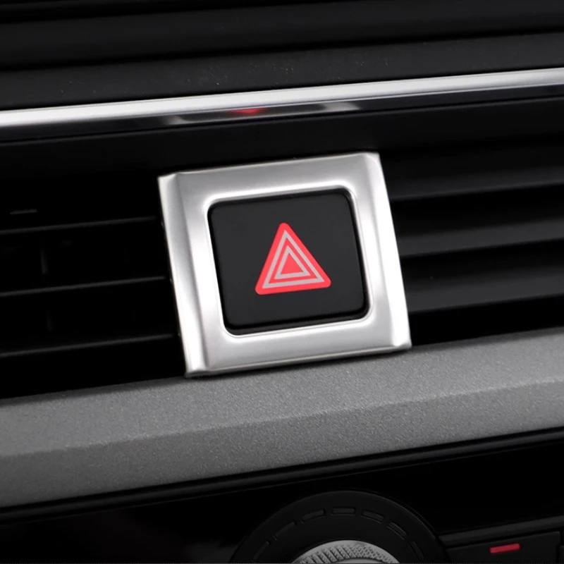 

For Audi A4L A5 S4 2017-2025 Front Air Conditioner Out of Trend Decorative Sticker Central Control Dashboard Car Accessories