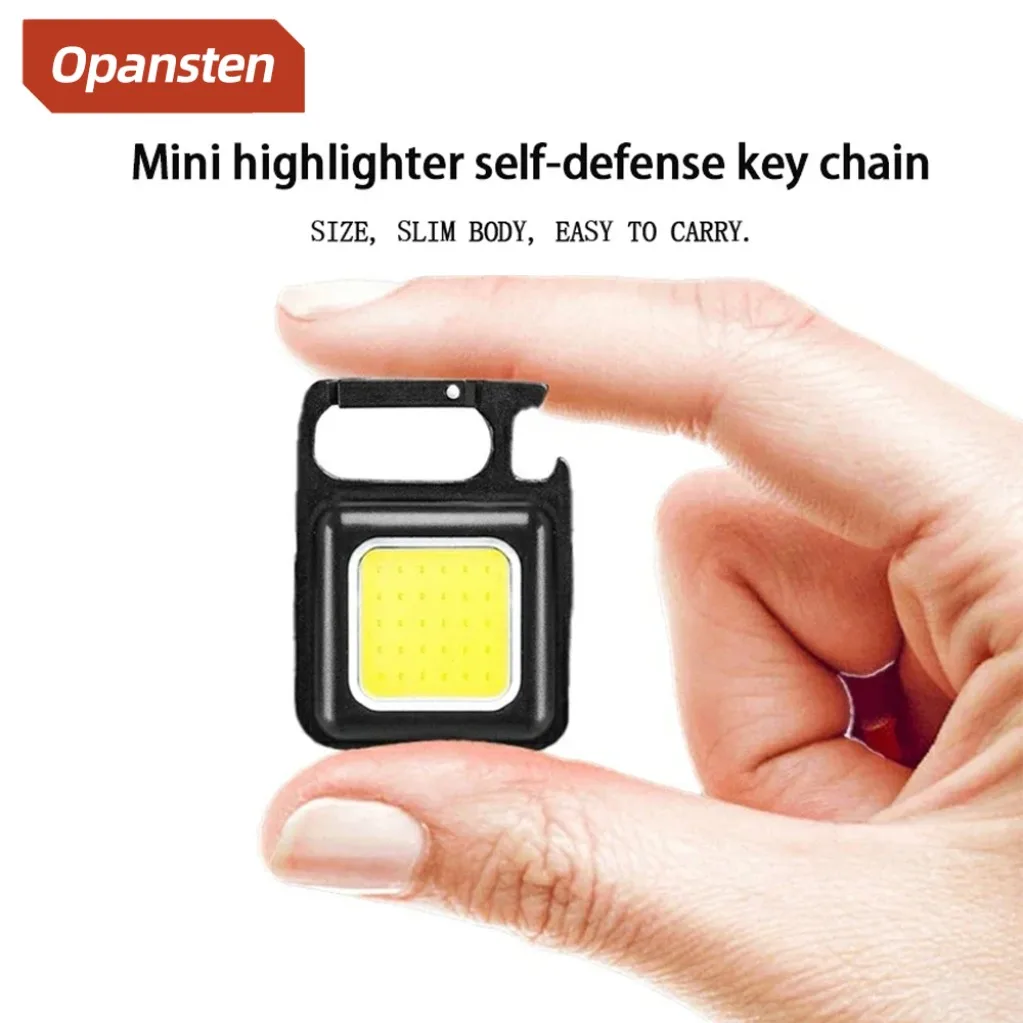 

Outdoor Camping Multi-functional New Mini High-light Self-defense Key Chain Working Light Usb Charging Auto Repair Searchlight