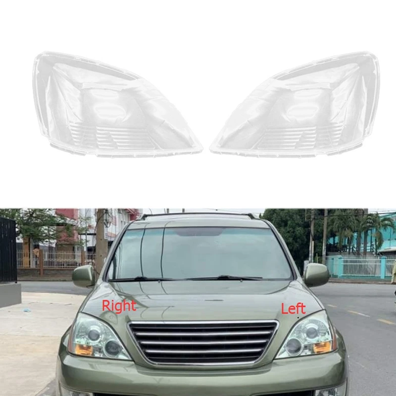 

For Lexus GX470 2004-2012 Headlight Shell Lamp Shade Transparent Lens Cover Headlight Cover