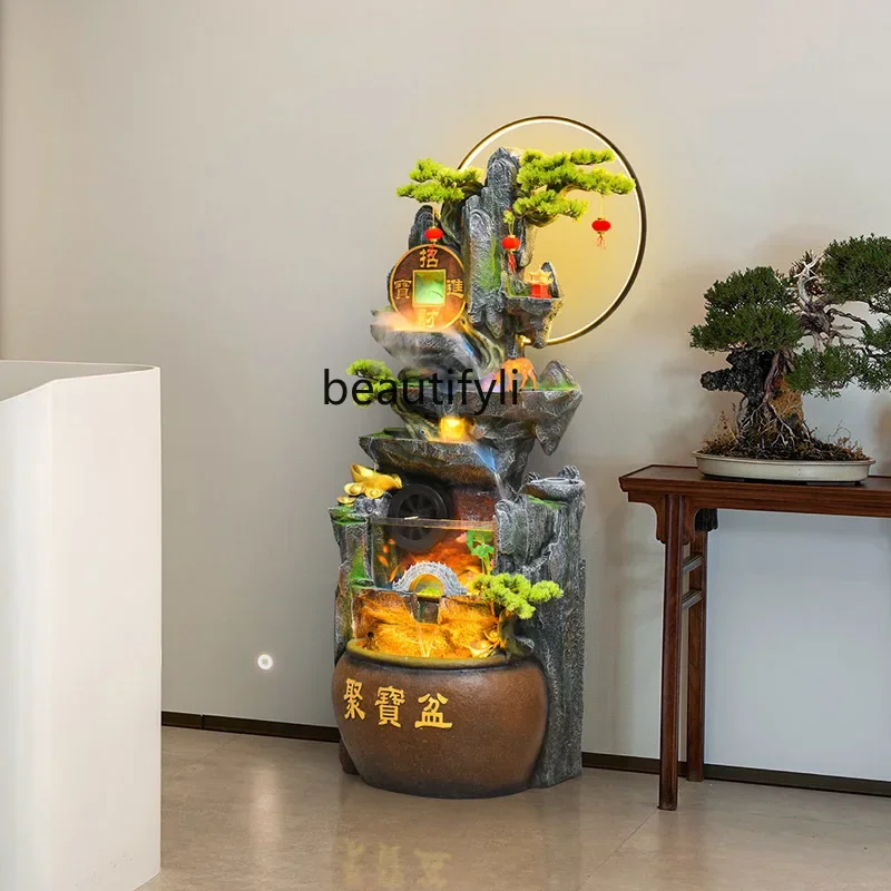 

Fortune Artificial Mountain and Fountain Home Fish Tank Living Room Fortune Fengshui Ball Balcony Gift