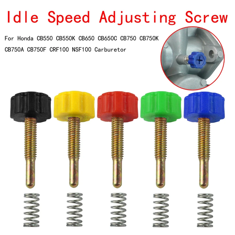 

Motorcycle Carburetor Idle Speed Adjusting Screw kit For Honda CB550 CB550K CB650 CB650C CB750 K CB750A CB750F CRF100 NSF100