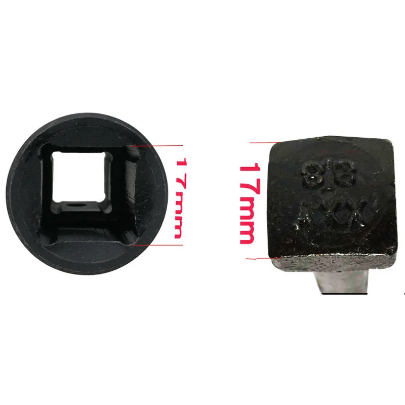 Imagem -04 - Heavy Duty Praça Chave Soquete Drive Impact Socket Air Soquetes Cabeça Ratchet Socket Adapter Pontos 1pc